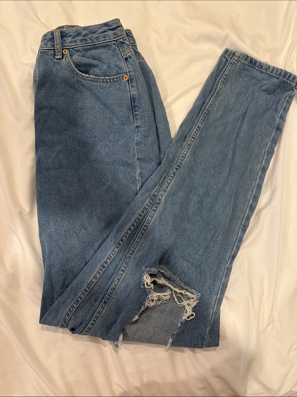 NWOT ASOS tall baggy distressed jeans size 30x38